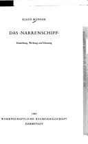 Cover of: Das " Narrenschiff": Entstehung, Wirkung und Deutung