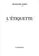Cover of: L' étiquette