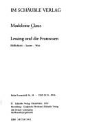 Cover of: Lessing und die Franzosen: Höflichkeit, Laster, Witz