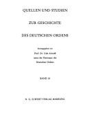 Cover of: Elisabeth, der Deutsche Orden und ihre Kirche: Festschrift zu 700jährigen Wiederkehr der Weihe der Elisabethkirche, Marburg 1983