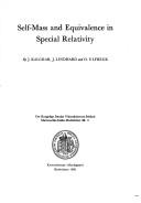 Cover of: Self-mass and equivalence in special relativity by Jørgen Kalckar, Jørgen Kalckar