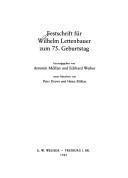 Cover of: Festschrift für Wilhelm Lettenbauer zum 75. Geburtstag by herausgegeben von Antonín Měšťan und Eckhard Weiher, unter Mitarbeit von Peter Drews und Heinz Miklas.