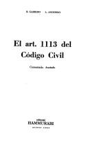 Cover of: El art. 1113 del Código civil: comentado, anotado