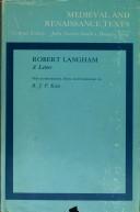 A letter by Laneham, Robert