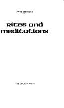 Cover of: Rites and meditations