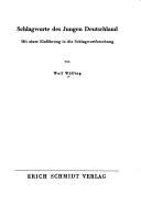 Cover of: Schlagworte des Jungen Deutschland by Wulf Wülfing