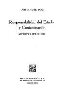Cover of: Responsabilidad del estado y contaminación: aspectos jurídicos