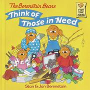 Cover of: The Berenstain Bears think of those in need by Stan Berenstain
