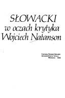 Cover of: Słowacki w oczach krytyka