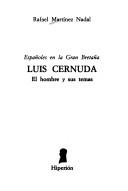 Cover of: Españoles en la Gran Bretaña, Luis Cernuda by Rafael Martínez Nadal