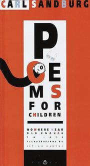 Cover of: Poems for children: nowhere near old enough to vote