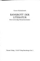 Cover of: Bankrott der Literatur: eine notwendige Bestandsaufnahme