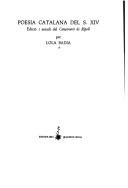 Cover of: Poesia catalana del s. XIV: edició i estudi del Cançoneret de Ripoll