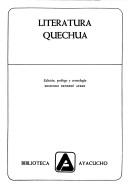 Literatura quechua by Edmundo Bendezú