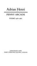 Cover of: Penny arcade: poems, 1978-1982