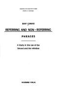 Cover of: Referring and non-referring phrases by Bent Conrad