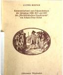 Cover of: Kommentarband zum Faksimiledruck der Jahrgänge 1808-1815 und 1819 des "Rheinländischen Hausfreunds" von Johann Peter Hebel