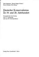 Deutscher Konservatismus im 19. und 20. Jahrhundert by Fritz Fischer, Dirk Stegmann, Bernd Jürgen Wendt, Peter-Christian Witt