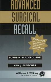 Cover of: Advanced surgical recall