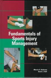 Cover of: Fundamentals of sports injury management by Marcia K. Anderson