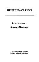 Cover of: Lectures on Roman history