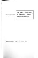Cover of: The public life of privacy in nineteenth-century American literature by Stacey Margolis
