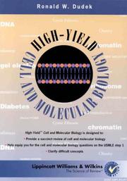 Cover of: High-Yield Cell and Molecular Biology by Ronald W. Dudek