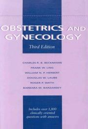 Cover of: Obstetrics and gynecology