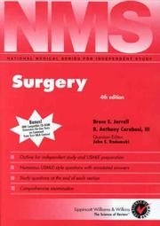 Cover of: NMS Surgery (Book with CD-ROM 1.0 for Windows) by Bruce E Jarrell, R. Anthony Carabasi, Bruce E. Jarrell, John S. Radomski