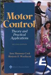 Cover of: Motor Control by Anne Shumway-Cook, Marjorie Hines Woollacott
