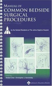 Cover of: Manual of Common Bedside Surgical Procedures (Books) by 