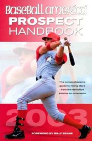 Cover of: Baseball America's 2003 Prospect Handbook (Baseball America Prospect Handbook)