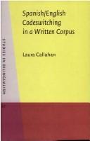 Cover of: Spanish/English codeswitching in a written corpus