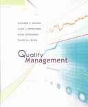 Cover of: Quality management