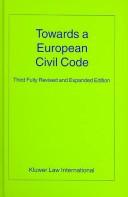 Cover of: Towards a European civil code