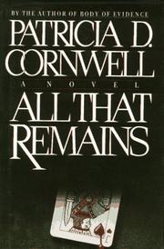 Cover of: All that remains by Patricia Cornwell