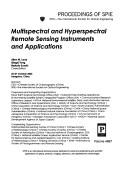 Cover of: Multispectral and hyperspectral remote sensing instruments and applications: 25-27 October 2002, Hangzhou, China