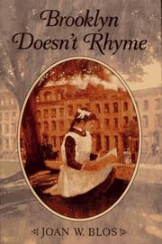 Brooklyn doesn't rhyme by Joan W. Blos