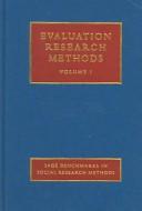 Cover of: Evaluation research methods