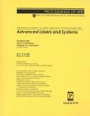 Advanced lasers and systems by International Conference on Lasers, Applications, and Technologies (2002 Moscow, Russia)