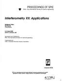 Cover of: Interferometry XII: applications : 4-5 August, 2004, Denver, Colorado, USA