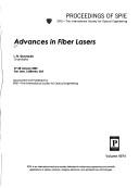 Cover of: Advances in fiber lasers | James Tyler Kent