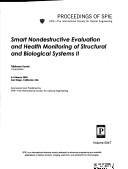 Cover of: Smart nondestructive evaluation and health monitoring of structural and biological systems II by Tribikram Kundu, chair/editor ; sponsored ... by SPIE--the International Society for Optical Engineering.