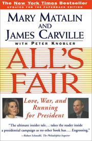 Cover of: All's fair by Mary Matalin
