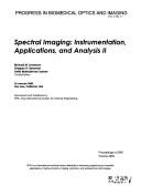 Cover of: Spectral imaging: instrumentation, applications, and analysis II : 26 January 2003, San Jose, California, USA