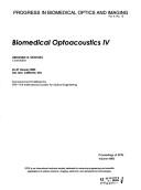 Cover of: Biomedical optoacoustics IV: 26-27 January 2003, San Jose, California, USA