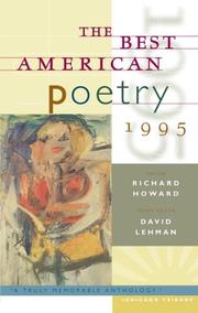 Cover of: The Best American Poetry 1995 by David Lehman