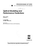 Cover of: Optical modeling and performance predictions: 6-7 August 2003, San Diego, California, USA