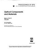 Cover of: Optical components and materials: 26-27 January 2004, San Jose, California, USA