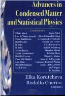 Cover of: Advances in condensed matter and statistical physics